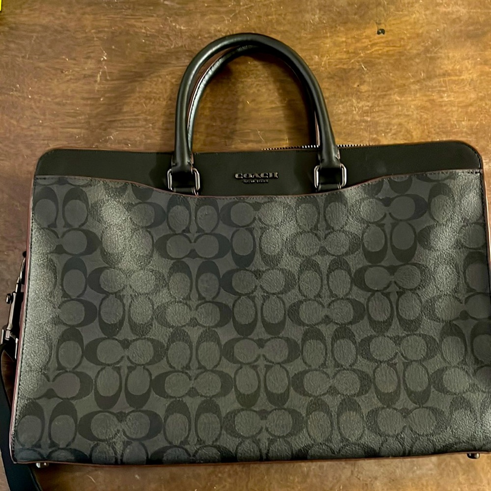 Coach men’s brief case cross shoulder